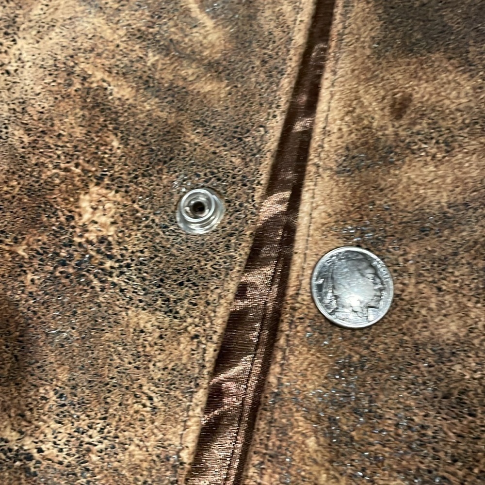 Vintage Brown Suede Leather Vest for Men - Picture 9 of 16